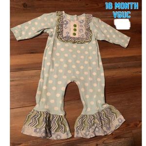 18 month Ric Rac & Ruffles romper